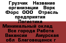 Грузчик › Название организации ­ Ворк Форс, ООО › Отрасль предприятия ­ Логистика › Минимальный оклад ­ 1 - Все города Работа » Вакансии   . Амурская обл.,Благовещенск г.